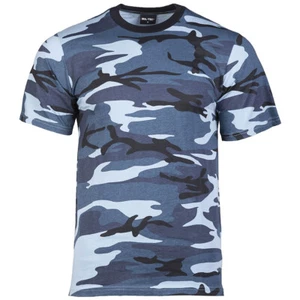 Army Tarn T-Shirt skyblue camo S-4XL US Armee blautarn camouflage Tarnmuster - Bild 1 von 14