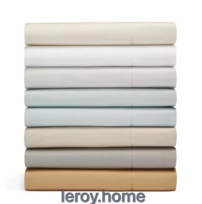 Hudson Park 600TC Cotton Sateen Solid Queen Flat Sheet $150 Bronze BRAND New - Image 1 of 4