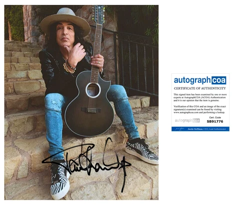 KISS Paul Stanley signed Autograph 8x10 Photo Autographed ACOA COA Cover