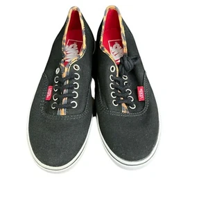 NWT New Authentic Lo Pro Black Leopard Binding Shoes Size 5 Womens - Picture 1 of 11