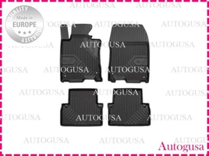NEW SET LHD BLACK RUBBER FLOOR MATS CAR LINERS ALL WEATHER FOR ACCORD 2008-2015 - Picture 1 of 4