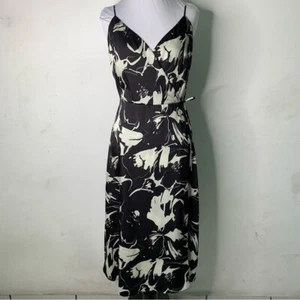 Bailey 44 Women's Andi Black White Wrap Style Dress Size Small - Picture 1 of 16