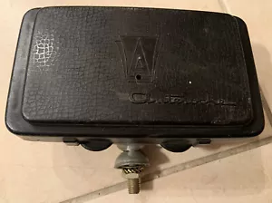 VINTAGE AUTEROCHE CHROME FOG DRIVING LIGHT + COVER MERCEDES PORSCHE BMW VW MGB - Picture 1 of 9