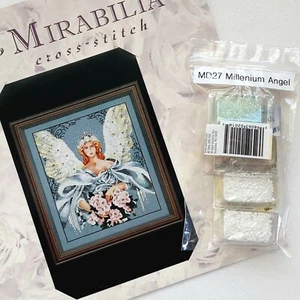 Millennium Angel Mirabilia Designs gráfico de punto de cruz y paquete de adornos - Imagen 1 de 19