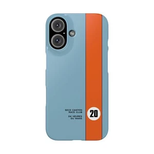 Coque fine iPhone 16/Pro/Max inspirée de Gulf Racing - Porsche Ford GT40 McQueen - Photo 1 sur 73