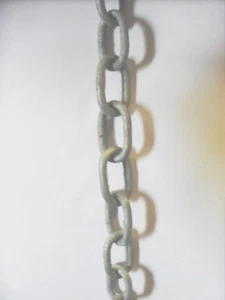 16 X 3 mm Galvanized Chain sold by the metre dog goat animal tether boat swing - Picture 1 of 2