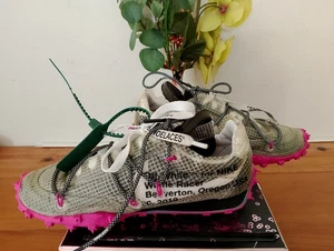Nike Off-white Waffle Racer Sneaker Women (size 6) Fuchsia 2019 Shoes. Very Good - Picture 1 of 18