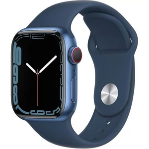 Apple Watch Series 7 45mm Cassa in Alluminio con Cinturino Sport - Blu Abisso (GPS)... - Foto 1 di 6