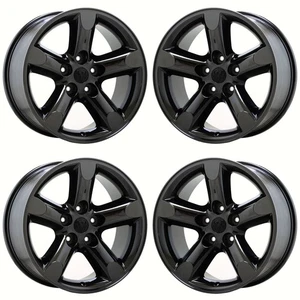 20" Dodge Ram 1500 Truck Black Chrome wheels rims Factory OEM set 2267 - Picture 1 of 7