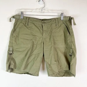 Lucky Brand NWOT Women's Green Mid Rise Easy Fit Cargo Shorts Size 28 - Picture 1 of 4