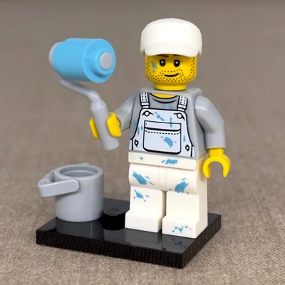 LEGO CMF Series 10 Decorator Minifigure with Roll & Bucket col159 - Image 1 of 2