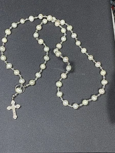 Thomas Sabo Sterling und Perlenkette mit Kreuz - Bild 1 von 6