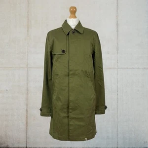 Pretty Green Ellison Fully Lined Bonded Cotton Mac Size X-Small New With Tags - Picture 1 of 17