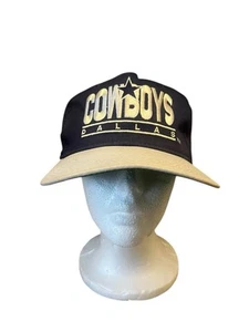 NFL DALLAS COWBOYS Vintage Navy Ball Cap Hat Snap Back Flat - Picture 1 of 6