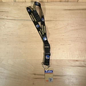 NBA Golden State Warriors Logo schwarz Schlüsselband abnehmbare Schnalle 23X1 Aminco - Bild 1 von 4