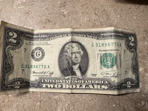 1976 $2 DOLLAR BILL LEGAL TENDER UNITED STATES OF AMERICA - Picture 1 of 2