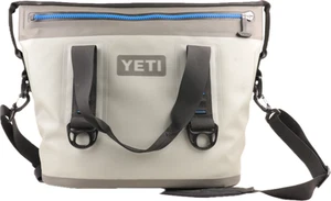 YETI Hopper Two 20 Soft Side Cooler Fog Gray & Tahoe Blue - Fast Ship! - Picture 1 of 7
