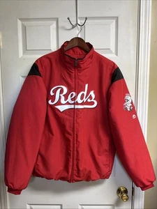 MAJESTIC Giacca/Cappotto Uomo Therma Base Cincinnati Reds, Full Zip, Taglia:M - Foto 1 di 10