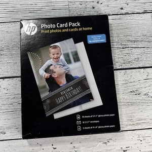 NEW HP Inkjet Printer Glossy Photo Card Picture Paper Pack 887758496787 - Picture 1 of 2