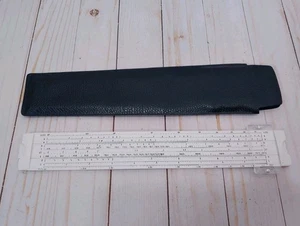 Acu-Math No 150 Slide Rule Made In USA Acumath White With Case - Picture 1 of 12