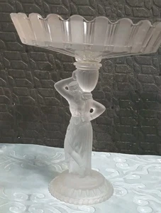 Vintage Fostoria Crystal Compote “Rebecca at Well" Centerpiece Henry Ford Museum - Picture 1 of 7