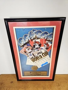 1996 World Cup of Hockey Corestates Center Inaugural Event Tickets Coin Framed - Picture 1 of 11