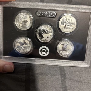 2018 S San Francisco Silver Reverse Proof Quarter Set NO BOX & COA 5 Coins - Picture 1 of 3