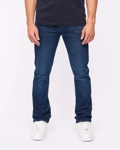 Crosshatch - Men's 'MALCOLM' Slim Fit Jeans - Dark Wash - Picture 1 of 24