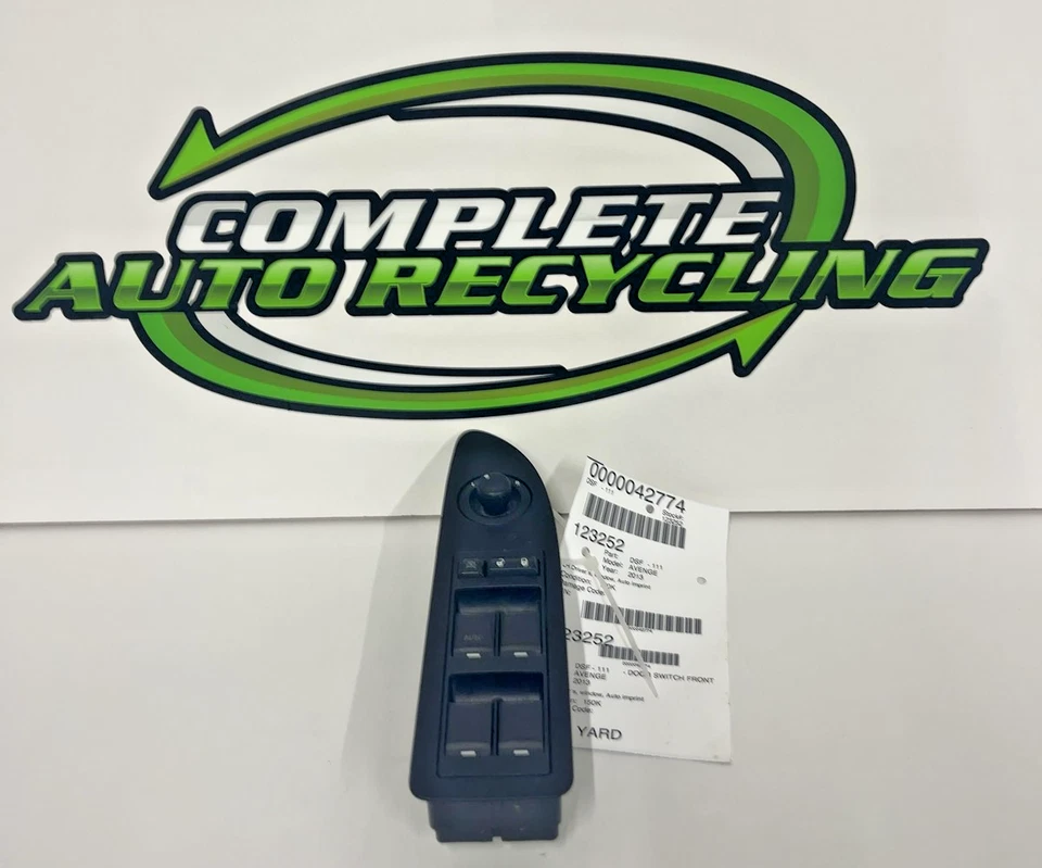 Dodge Avenger 2008-14 interruptor de puerta delantera conductor ventana izquierda función de caída automática Foto 1 de 4