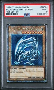YUGIOH PSA 9 Blue-Eyes White Dragon MP24-EN001 QCR 1st Edition - Picture 1 of 2