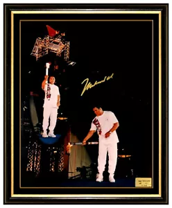 Muhammad Ali Authentisch Handsigniert Foto Boxen Olympische Torch Cassius Clay - Bild 1 von 6