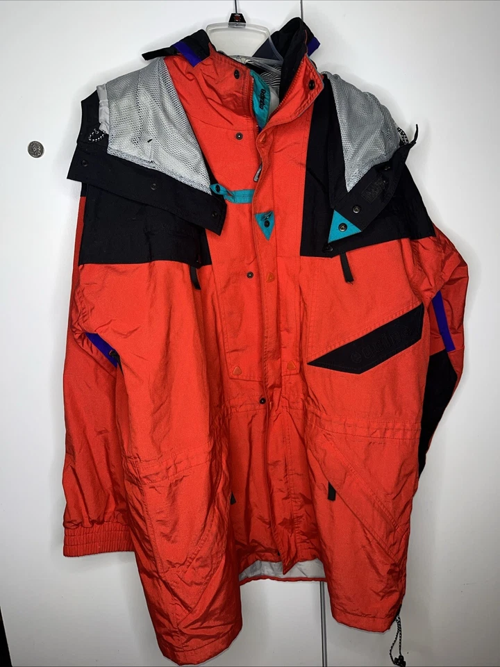 Helly Hanser Equipe Men's Large, Waterproof Insulated Ski Jacket Hood Red Black - Image 1 of 4