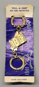 Vintage Del Mar Win Lucky 7 Pull-A-Part Key Chain Ring Keychain Hand Polished - Picture 1 of 3