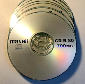 6 MAXELL CD-R 80 700MB Recordable, NEU - Bild 1 von 2
