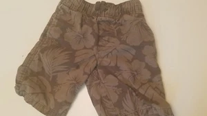 Gymboree Boys Brown  Tropical Flowered Shorts, Size 5 - Picture 1 of 2