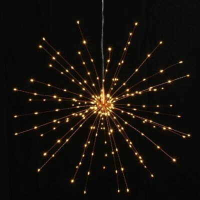 LIGHTSTYLE LONDON Copper Starburst - 50cms - 200 LED Indoor/Outdoor Light Ornament - Mains Powered