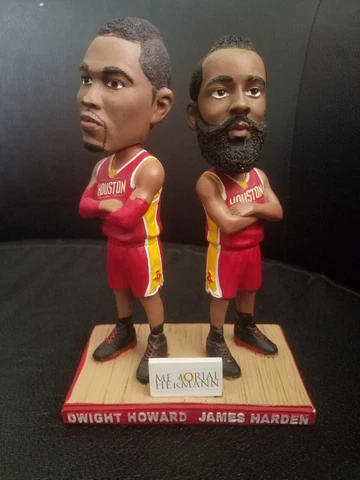 Dwight Howard James Harden Dynamic Duo Glass Bobble head Cover