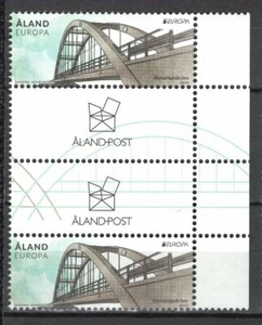 Aland / Finnland 2018 Europa Cept Brücke / Architektur Dachrinnenpaar . - Bild 1 von 1