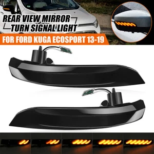 Dynamic Wing Mirror Indicator LED Turn Signal Light Lamp For Ford EcoSport Kuga - Picture 1 of 12