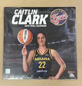 CAITLIN CLARK INDIANA FEVER OFFICIAL 2025 WALL CALENDAR (BRAND NEW) - Picture 1 of 2