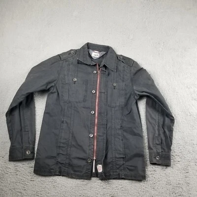 Tommy Hilfiger Denim Heritage Hombre’s Chaqueta Y2K Cremallera Mediana Café Corredor Abrigo Foto 1 de 4