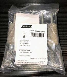 NEW NORTON 61463616476 RESIN MOUNTED POINT 1 x 2 W222 **PACKAGE OF 5** - Picture 1 of 2