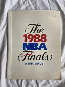 The 1988 NBA Finals Media Guide Excellent Condition - Picture 1 of 5