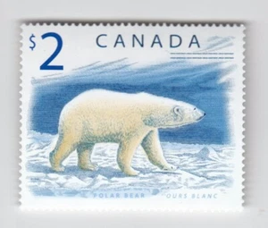 POLAR BEAR = LITHOGRAPHY and ENGRAVING stamp Canada 1998 #1690 MNH - Picture 1 of 1