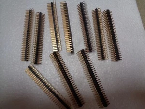 HARTING 60 WAY Pin Header 2x30 Right Angle DUAL ROW Gold Contacts 60 Way x10pcs - Picture 1 of 2