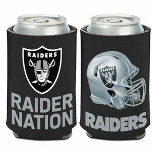 Las Vegas Raiders Slogan NFL Can Cooler Two-Sided Design - RAIDER NATION - Picture 1 of 1