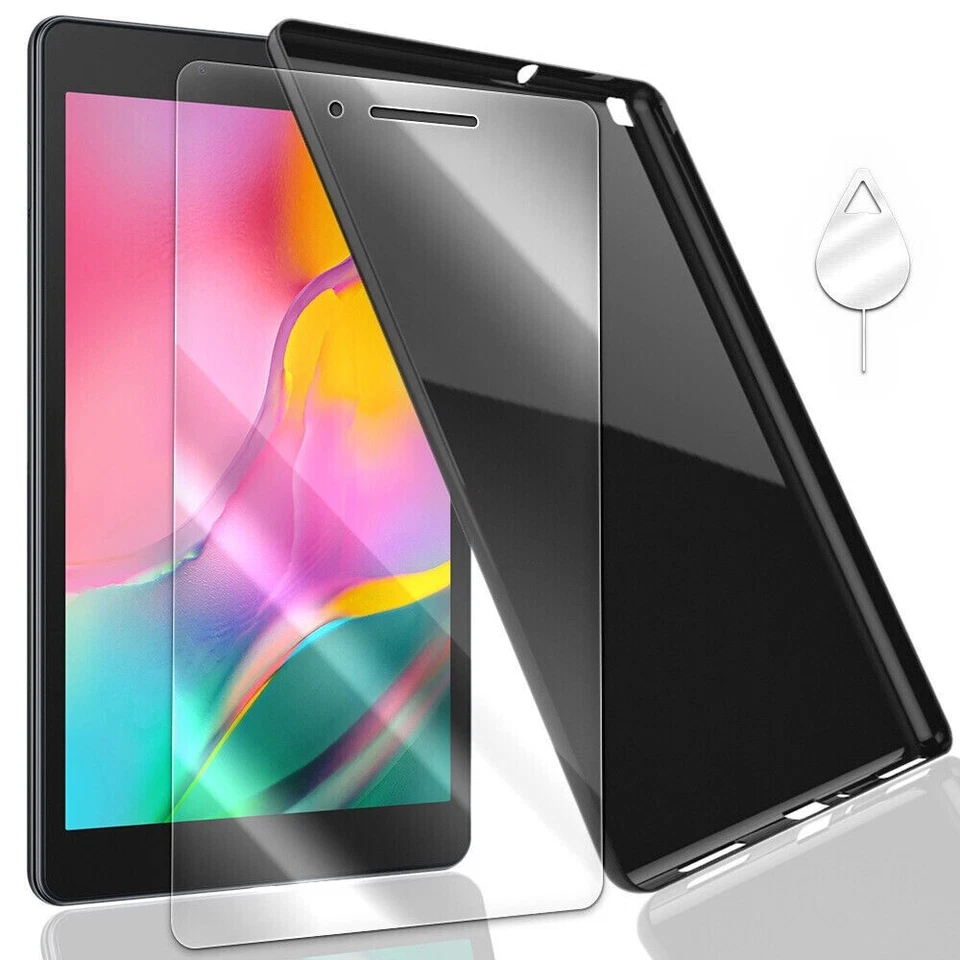 TemperedGlass Screen Protector TPU Case F Samsung Galaxy Tab A 8.0" (2019) T290N - Image 1 of 1
