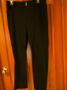 EUC Chaps 10 Petite Black Pants Cotton/Elastane - Picture 1 of 3