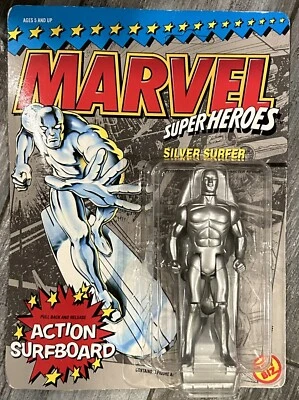 Figura de acción Silver Surfer Marvel Super Heroes Toy Biz 1990 de colección como nueva Foto 1 de 3