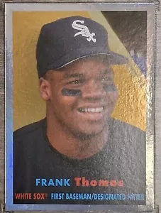2021 Topps Archives 1957 Topps Frank Thomas #10 Silver Rainbow Foil /150 - Picture 1 of 3